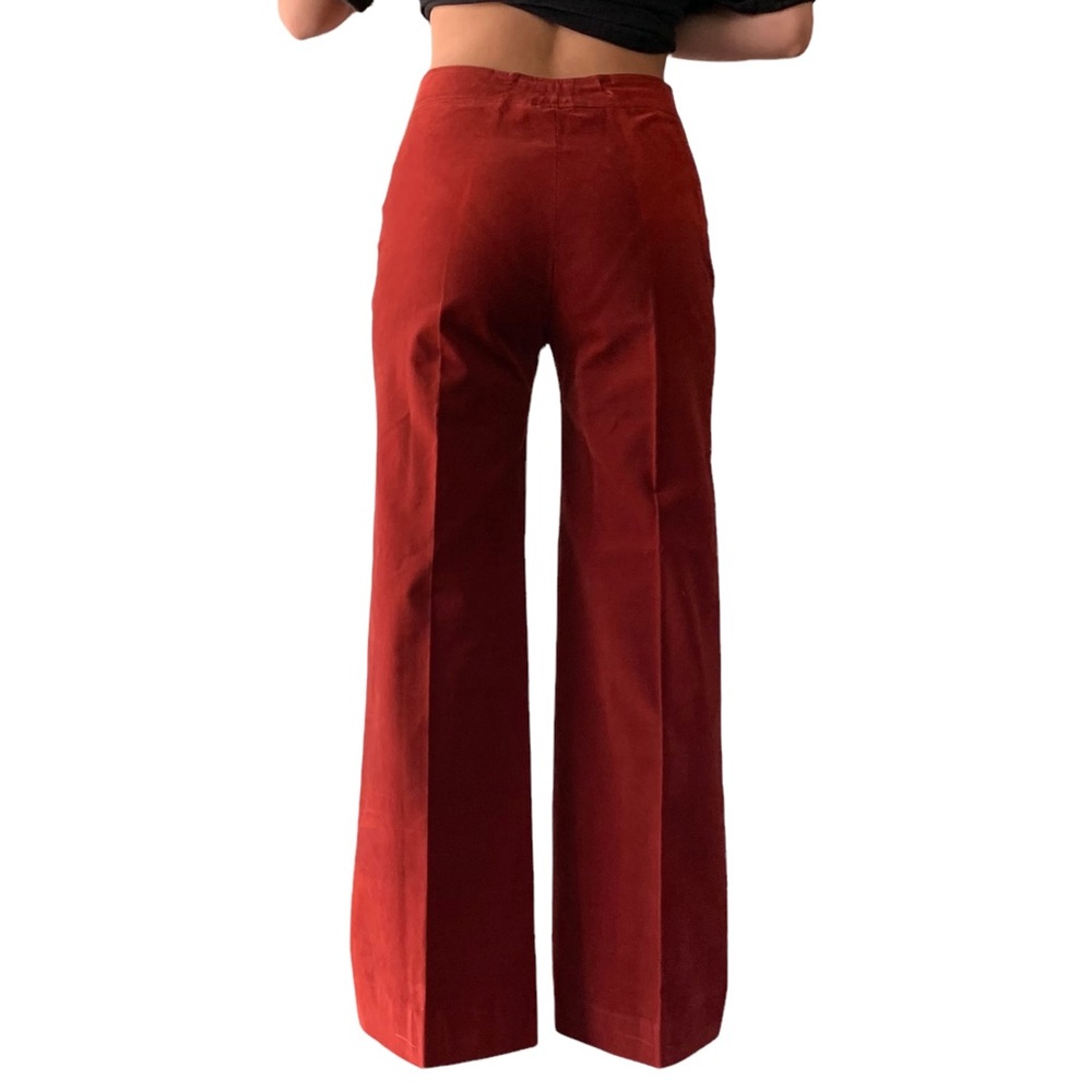 Vintage 70s Red Suede Suit - Picture 1 of 16